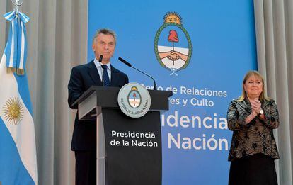 El presidente Mauricio Macri junto a la canciller Susana Malcorra, en una foto de archivo.