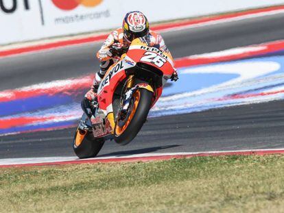 Pedrosa, en el circuito de Misano.