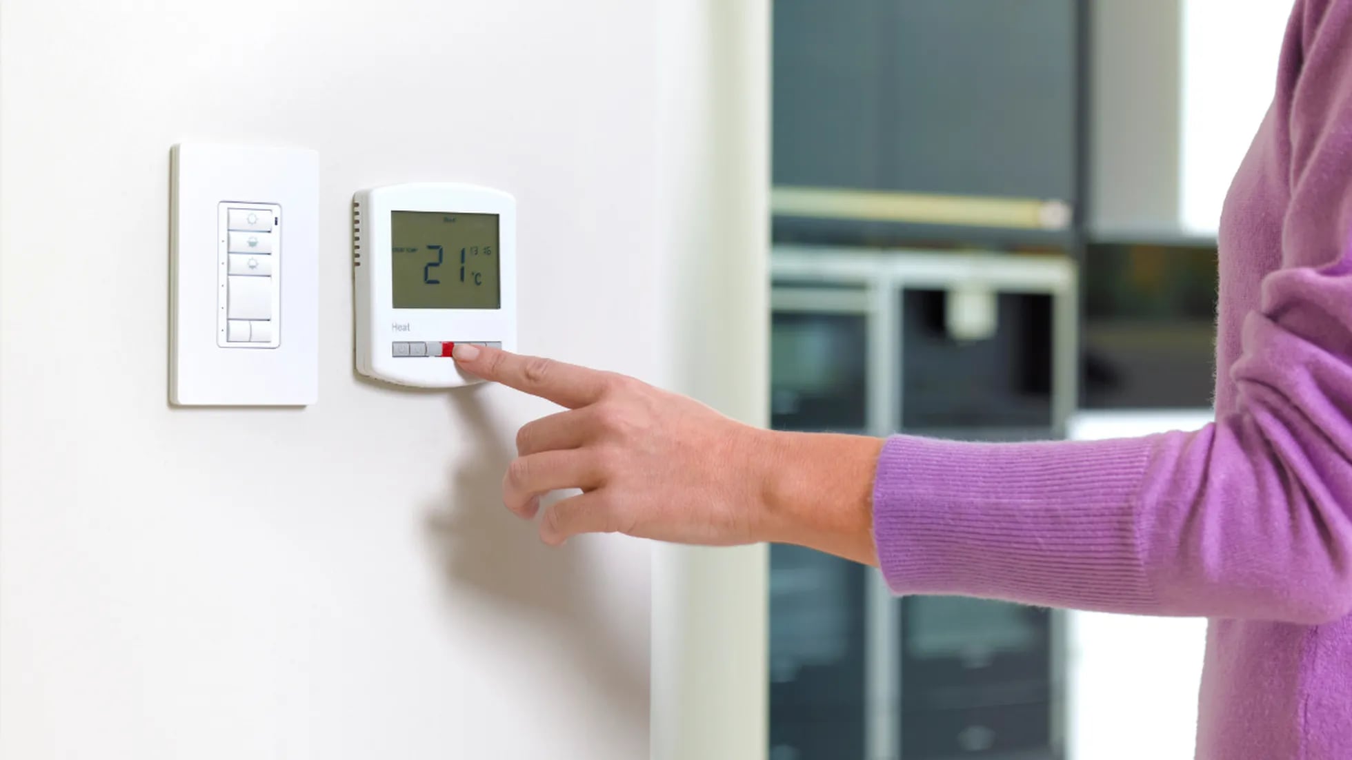 Termostato inteligente, termostatos Alexa para el hogar, termostato  programable con pantalla táctil LCD con calefacción de agua, controlador de