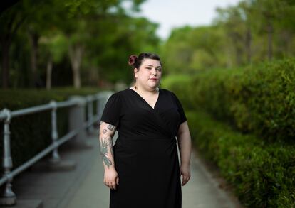 María González, en el Parque Fundación Canal, en Madrid.