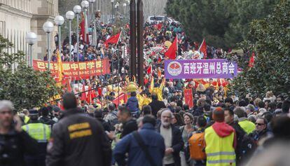 Celebraci&oacute;n del nuevo a&ntilde;o chino en Barcelona.