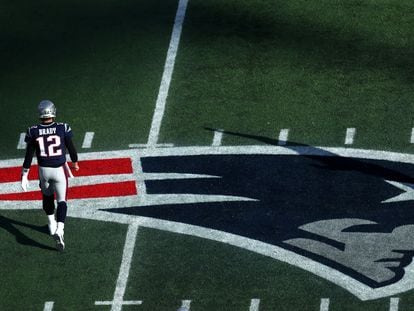 Tom Brady, durante su última temporada en los Patriots.