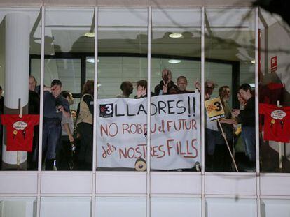 La protesta de los trabajadores de TV-3.