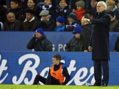 Ranieri en un momento del partido.