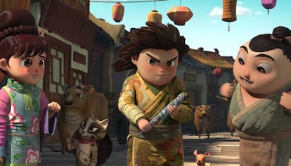 Escena del filme 'El pincel mágico', dirigido por Zhong Zhixing.