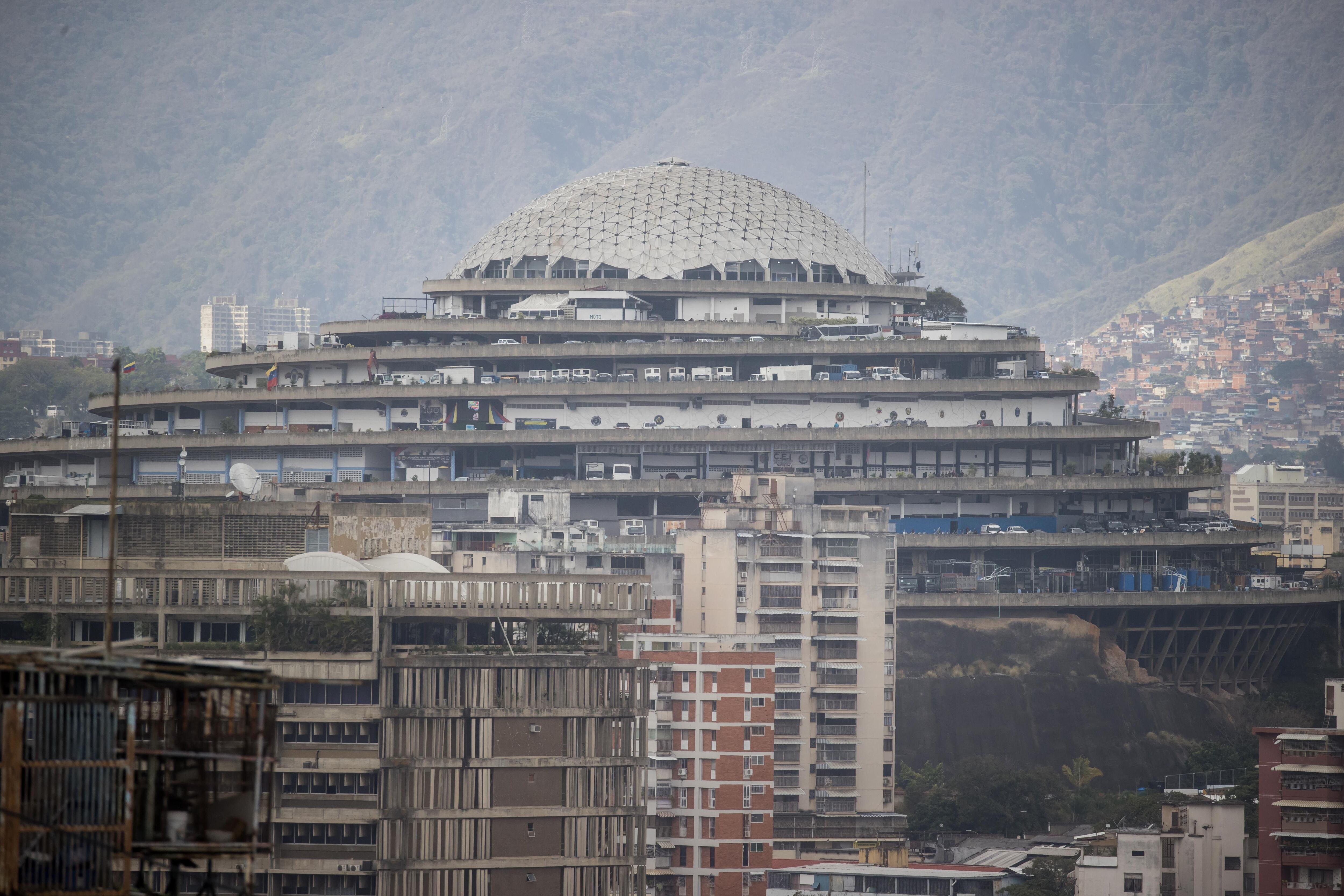El Helicoide en Caracas, el 14 de febrero.