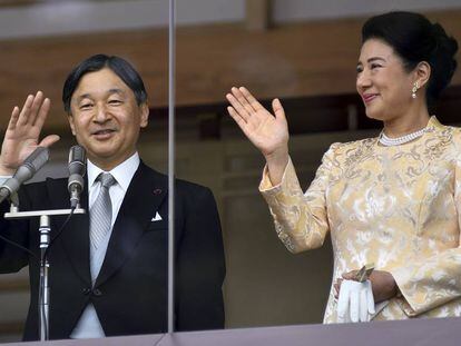 Nahurito y Masako de Japón, en enero.