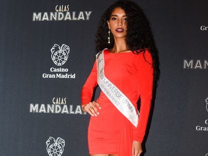 Athenea Pérez, en la presentación Miss Universo España, en Madrid el 13 de septiembre de 2019.