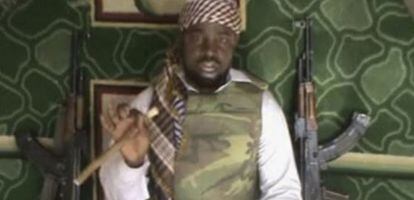 Aboubakar Shekau, l&iacute;der de Boko Haram, en una imagen de enero de 2012.