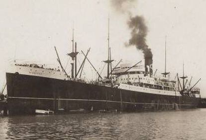 Imagen de época del buque Winnipeg