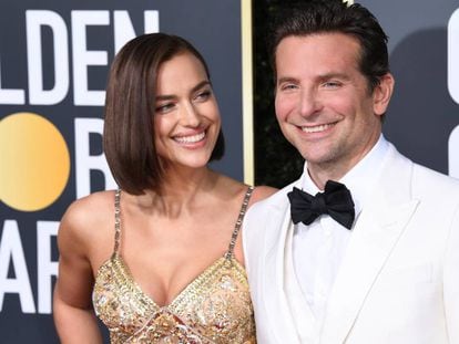 Irina Shayk y Bradley Cooper, en los Globos de Oro, el pasado enero.