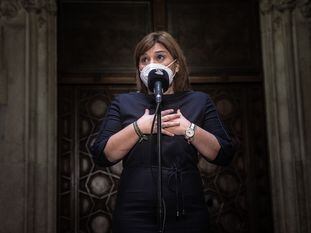 La presidenta del PP valenciano, Isabel Bonig, este lunes.