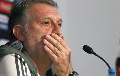 Martino, durante una conferencia de prensa.