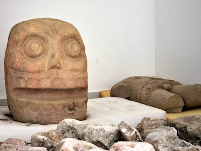 Los hallazgos en el templo de Xipe Tótec, dios del desollamiento.