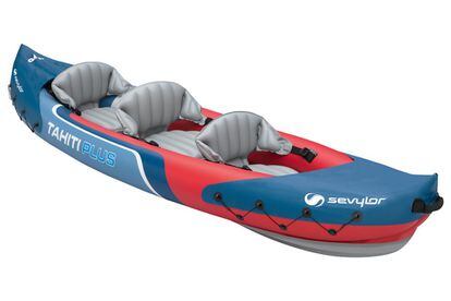 Con capacidad para tres personas (200 kilos), este kayak hinchable de alta presión invita a travesías en aguas tranquilas. Y lo mejor: se desinfla fácilmente y plegado se convierte en una mochila. Precio: 220 euros. sevylor-europe.com