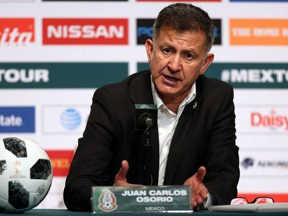 Osorio durante una conferencia de prensa en febrero.