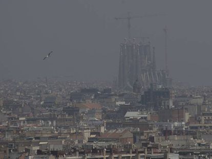 Contaminació a Barcelona, en una imatge d'arxiu.