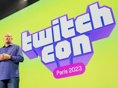 Mike Minton, jefe de monetización de Twitch, en la TwitchCon de París el pasado verano.