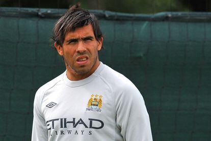 Carlos Tévez, delantero argentino.