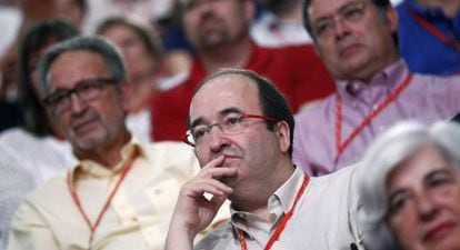 Miquel Iceta, secretario general del PSC, en el XXIX Congreso Federal Extraordinario del PSOE en julio.