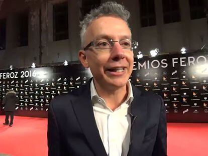 El bloguero y periodista Raúl Fabelo en los Premios Feroz 2016.