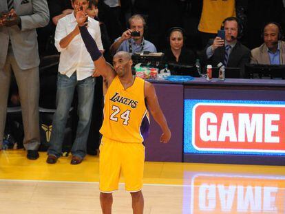 Kobe Bryant, en un partido de los Lakers.
