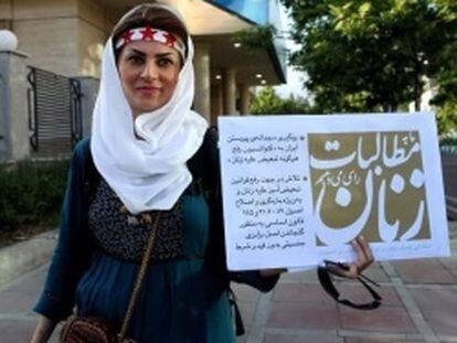 Shiva Nazar Ahari, iraní de 26 años, encarcelada por denunciar violaciones de los derechos humanos en su país.