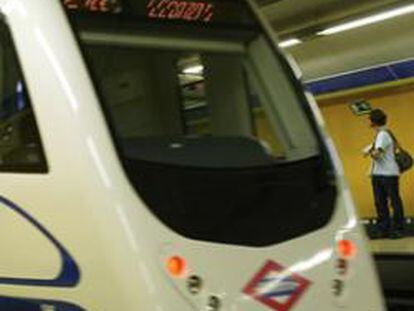 Uno de los vagones del metro de Madrid