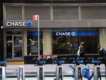 Una oficina de Chase Bank, del grupo JPMorgan Chase, en Nueva York.