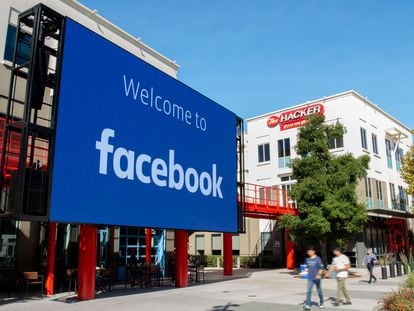 La sede central de Facebook en Menlo Park, California, en 2019.