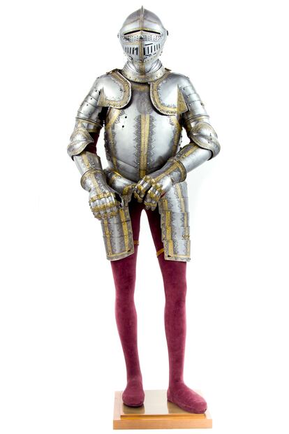Armadura de Carlos V de 1544, cedida por Patrimonio Nacional a los Museos del Kremlin.