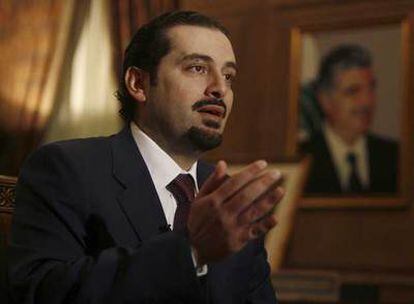 Saad Hariri, líder de la mayoría parlamentaria en Líbano, el pasado mayo en Beirut.