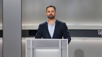 Leader of VOX party, Santiago Abascal is seen before a televised debate ahead of general elections in Madrid, Spain, November 4, 2019. REUTERS/Susana Vera