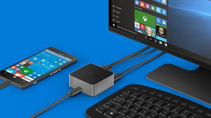 Microsoft Display Dock transforma los teléfonos con Windows 10 en pequeños PCs