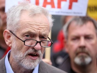 Jeremy Corbyn, durante un acto en Londres, el 18 de agosto.