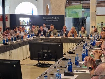 Reunión del Consejo de Participación de Doñana, este lunes.