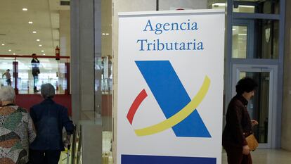 Oficina de la agencia Tributaria en Madrid.