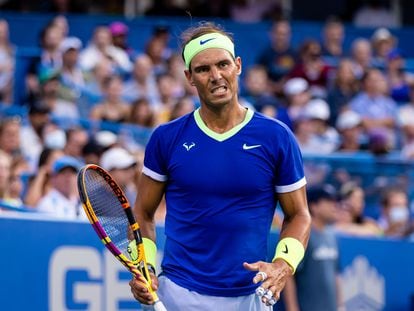 Nadal, durante un partido disputado el pasado día 4 en Washington.