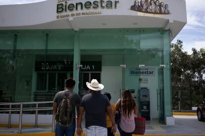 Una sucursal del Banco del Bienestar en el municipio de Tetecala, Morelos.