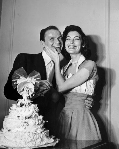La boda de Frank Sinatra y Ava Gardner  (Photo by Hulton Archive/Getty Images)