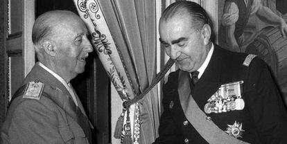 Franco y Carrero Blanco en 1969.