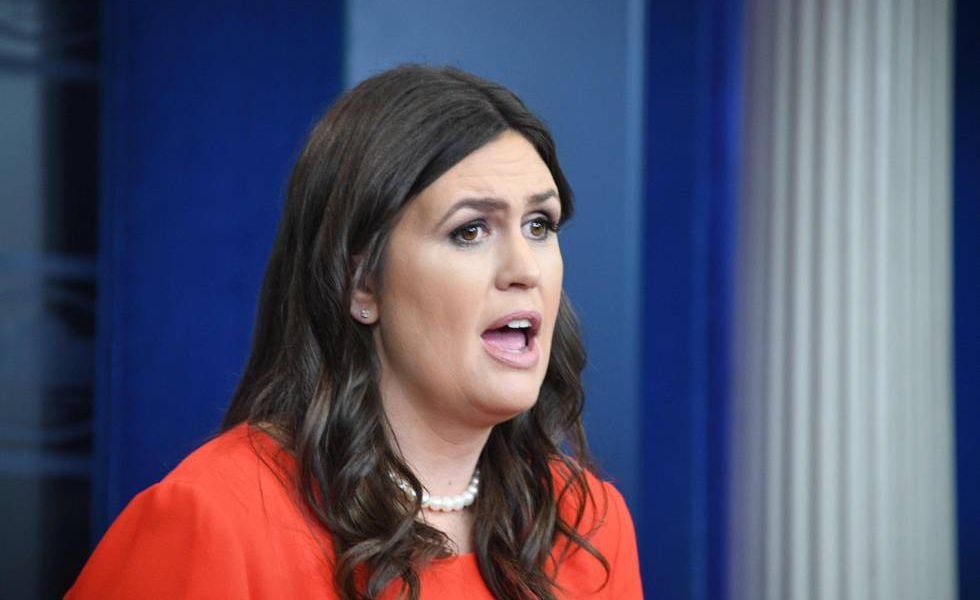 Sarah Sanders, en 2019 en la Casa Blanca