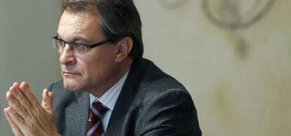 El presidente de la Generalitat de Catalunya, Artur Mas, en Barcelona.