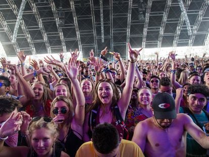 Un concierto en el festival de Coachella de 2018.