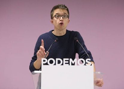 &Iacute;&ntilde;igo Errej&oacute;n, secretario pol&iacute;tico de Podemos.