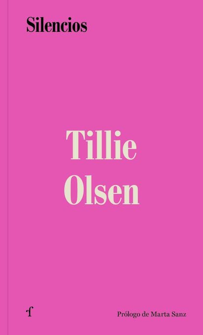 Cubierta del ensayo 'Silencios', de Tillie Olsen.
