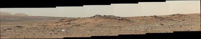 Panorámica de Marte enviada por el 'Curiosity' a finales de julio pasado.