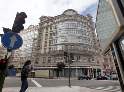 Imagen del c&eacute;ntrico edificio Conde de Fenosa, en A Coru&ntilde;a.