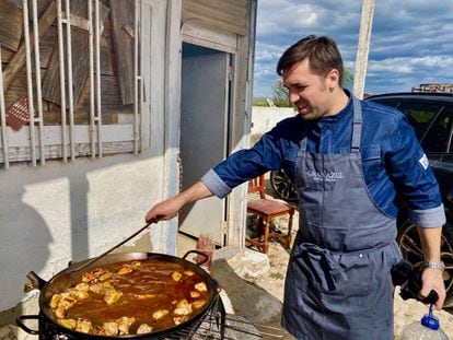 El cocinero Abraham Brández.