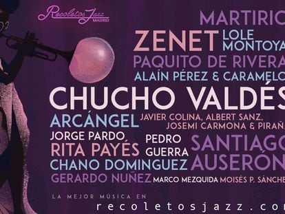 Cartel de la temporada actual de Recoletos Jazz Madrid.